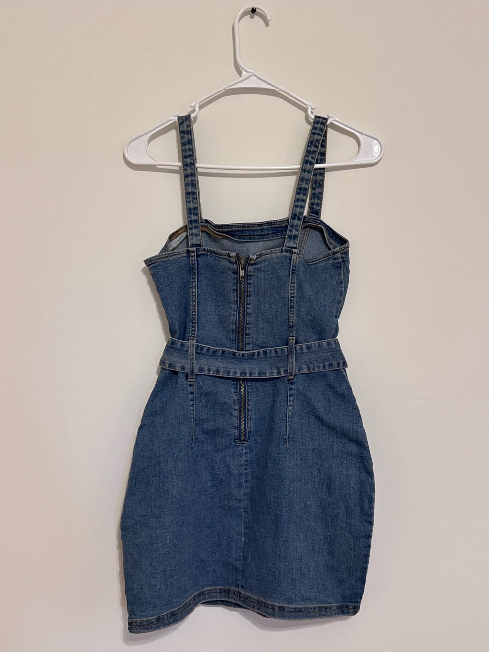 H&M Blue Denim Mini Dress with D-Ring Belt - Picture 6 of 6